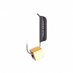 Мормышка вольфрамовая True Weight цена за 1 шт Гвоздекубик гв. d3 кубик золото