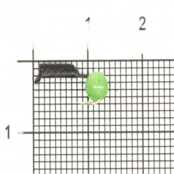 Мормышка вольфрамовая True Weight цена за 1 шт Гвоздешарик гв. d1.5 кош. глаз зеленый