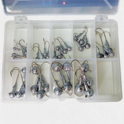 Набор джиг-головок №1 40 шт Три кита