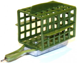 Кормушка фидерная Лиман пластик квадрат 10г КВ-10ПП