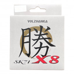 Леска плетеная Волжанка SK-71 X8 150м/0.18мм 11.30кг #1.2-25Lb цв. зеленый